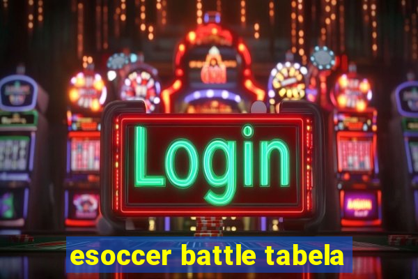 esoccer battle tabela